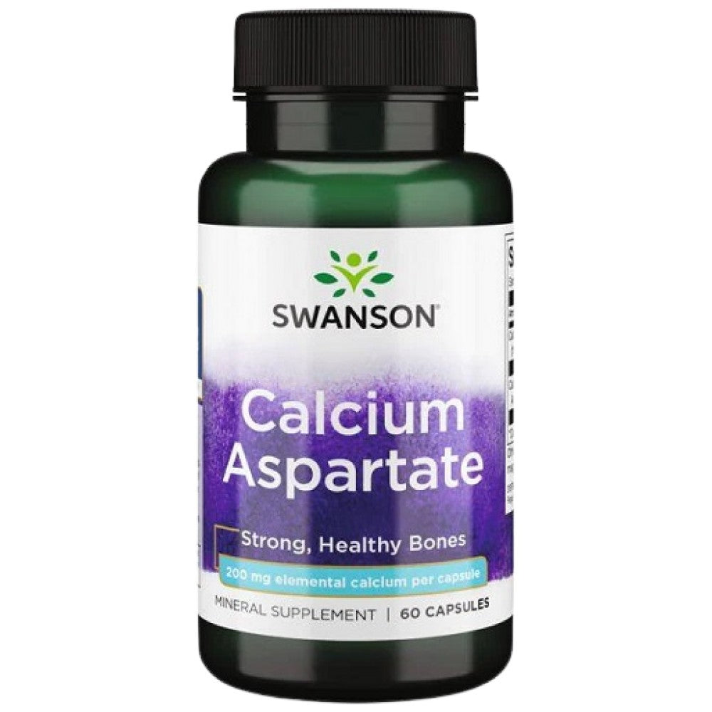 Aspartato de cálcio 200 mg 60 cápsulas