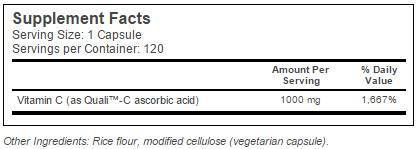 Geriausias vitaminas C + kvali ™ C 1000 mg - 360 kapsulės