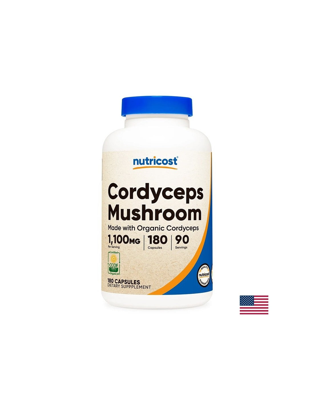 Inmunidad y energía - Cordyceps, 550 mg x 180 cápsulas
