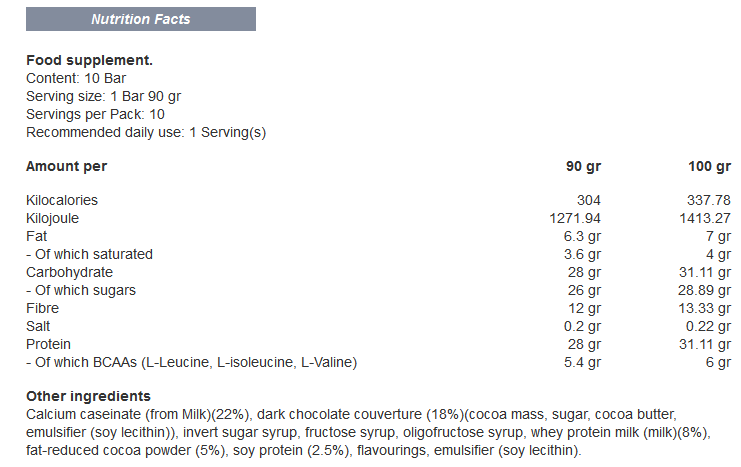 Super Mass Gainer Bar - 90 грама