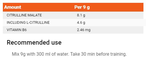 Citrulline Malate - 200 grams