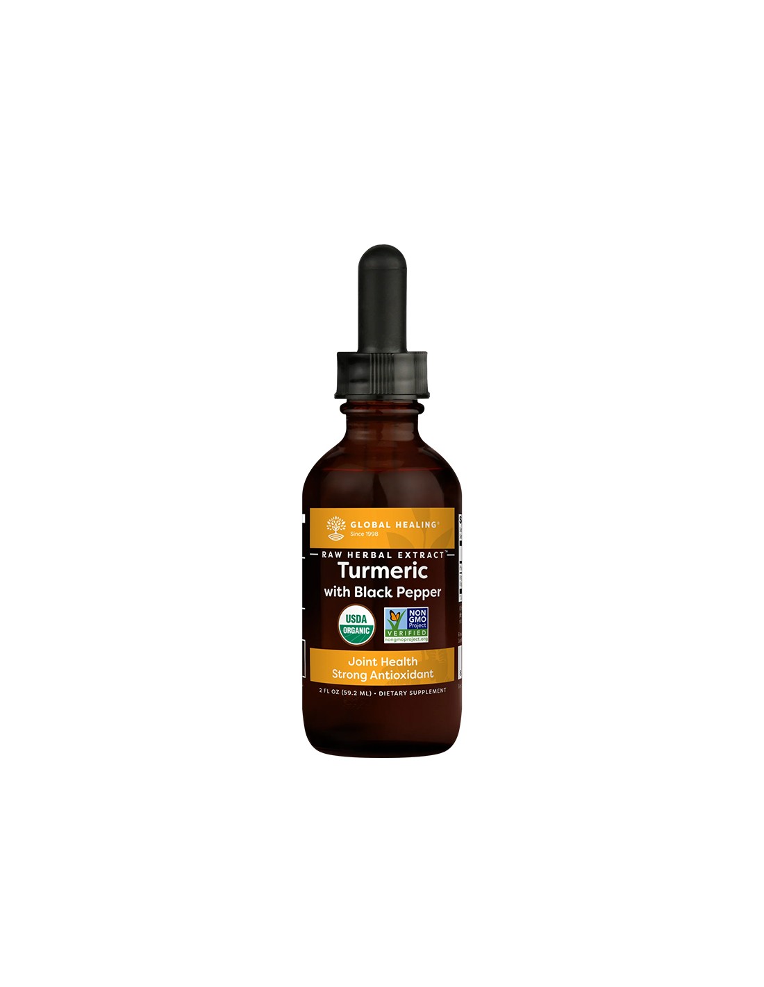 Anti-inflammatory effect - Turmeric with black pepper, drops 59.2 ml