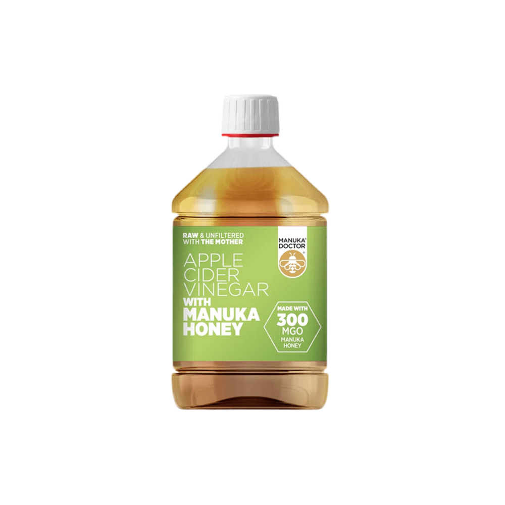 Vinagre de manzana + miel de Manuka (300 MgO) - Vinagre de manzana con miel de Manuka (300 MgO), 500 ml