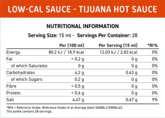 Fit Cuisine Low-Cal Sauce | Tijuana Hot - 425 мл - Feel You