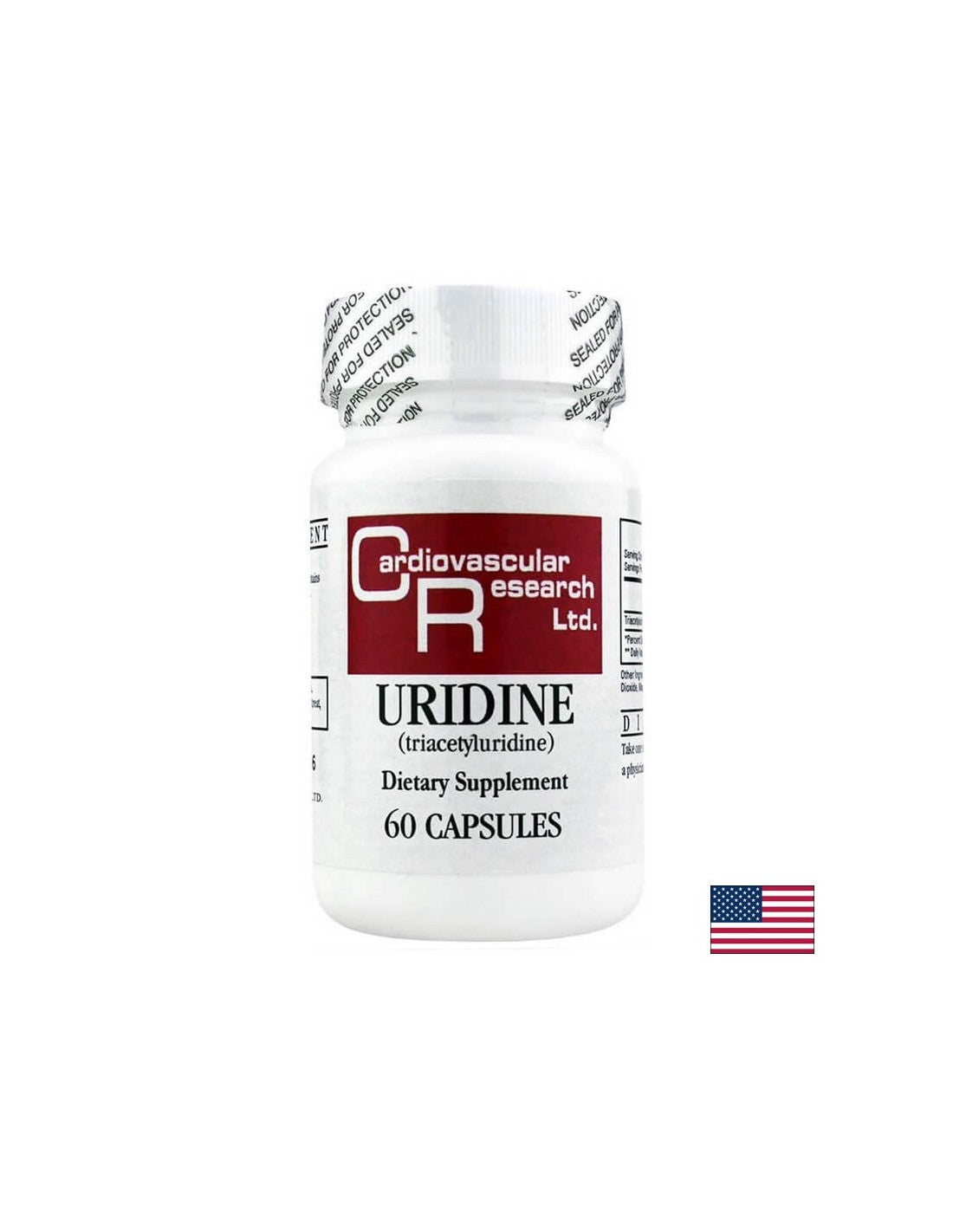 Salud neurológica y función cerebral: uridina (triacetiluridina), 60 cápsulas