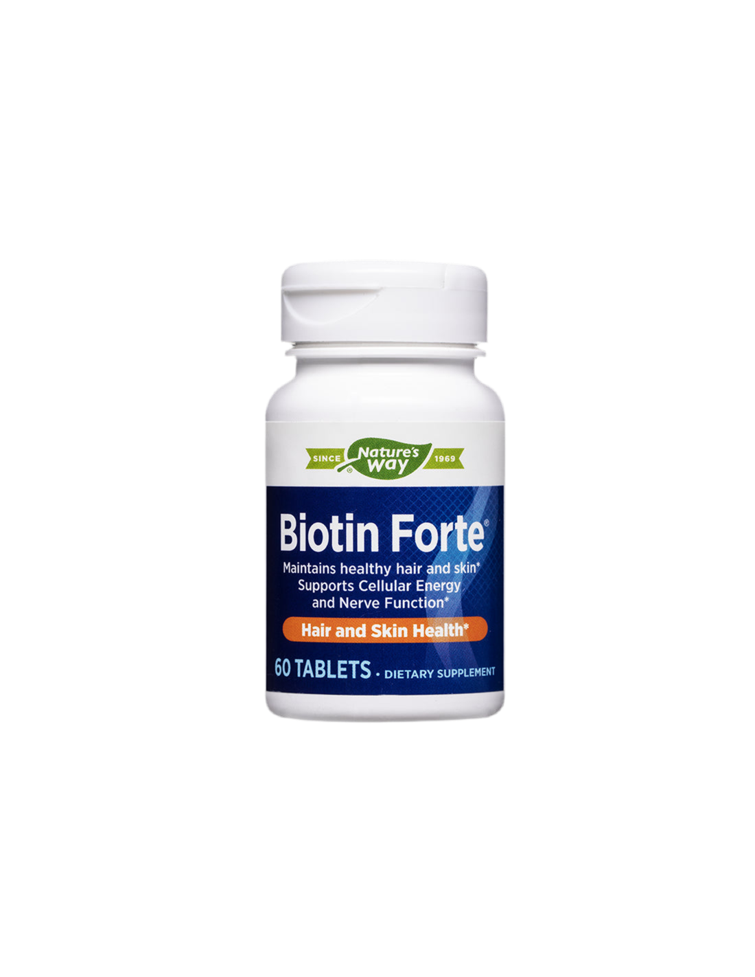 Biotine Forte - Haar, huid en nagels - Een formule met vitamines, 60 tabletten