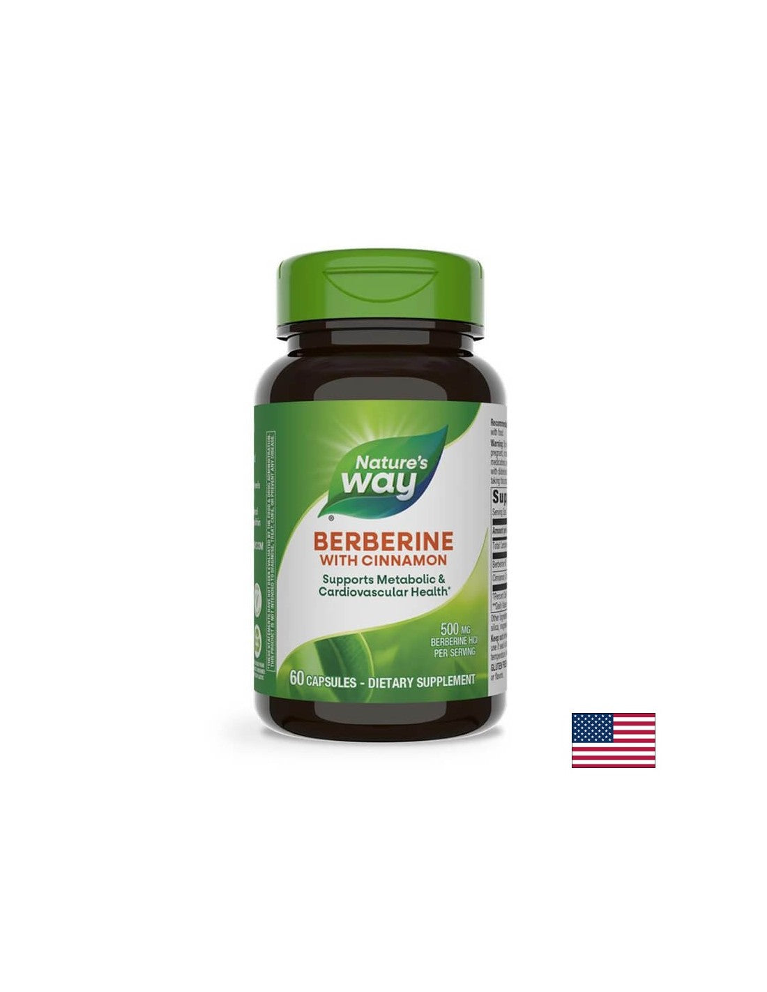 Berberine + Cinnamon - Blood Sugar Balance and Metabolic Support, 60 Capsules