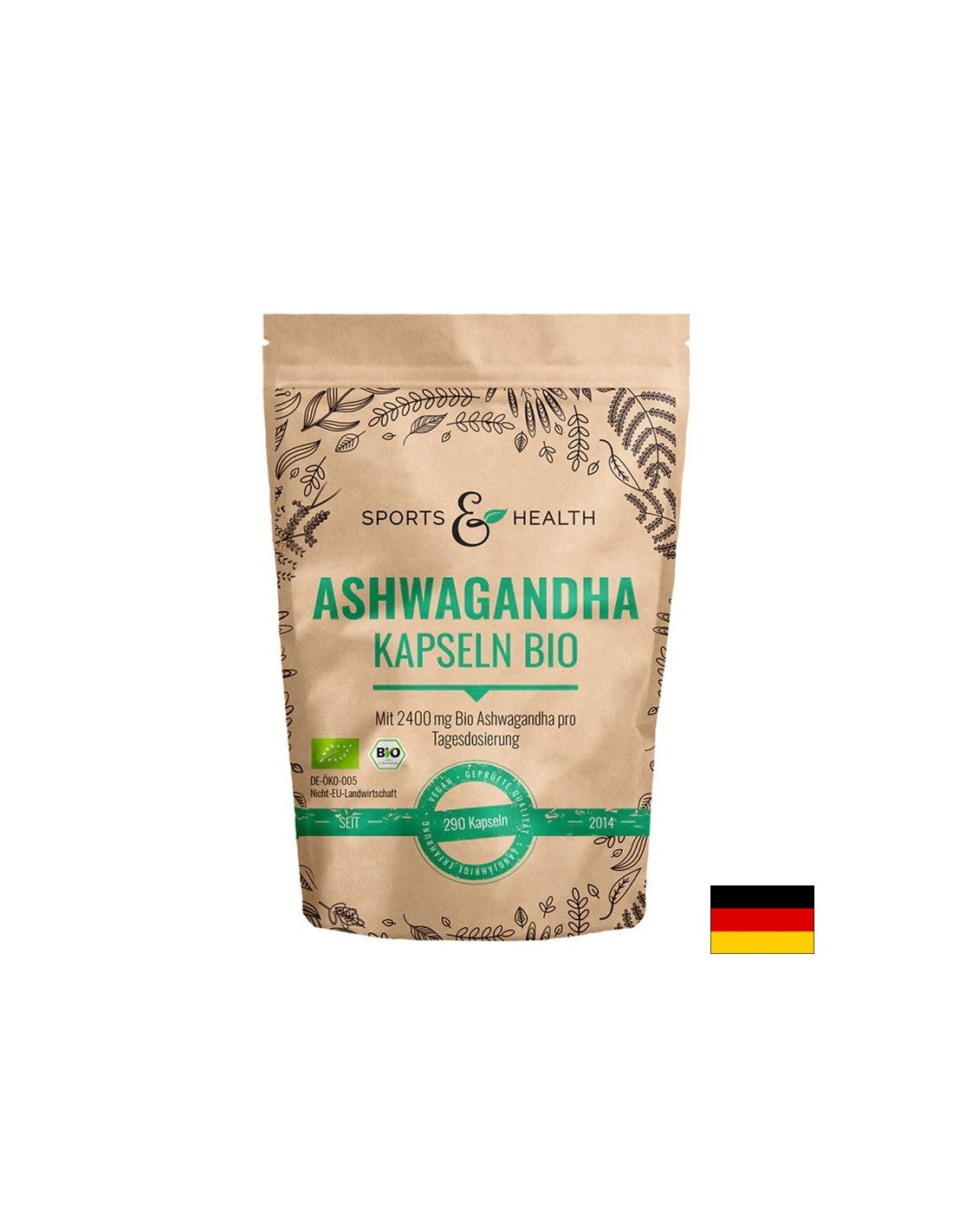 Stress en goed humeur - Ashwagandha, 600 mg x 200 capsules