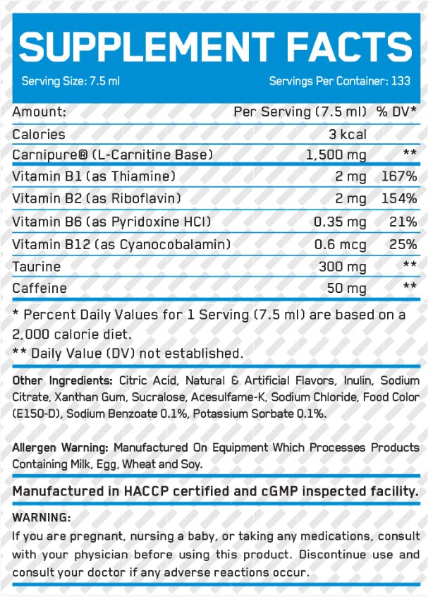 Liyaid L-TSARNITINE 200000 / 1000ML.