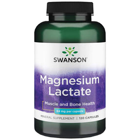 Magnesium Lactate 84 mg - 120 capsules - Nutra Best Europe