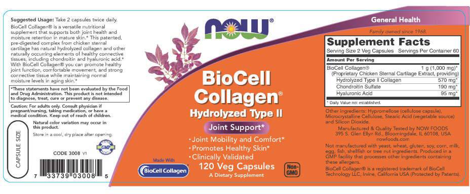 BioCell Collagen / Hydrolyzed Type II - 120 капсули - Feel You