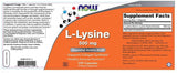 L -LYSINE 500 mg - 100 capsules