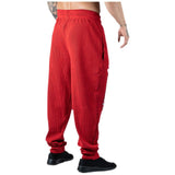 Calça / calça / vermelho / vermelho de energia legal