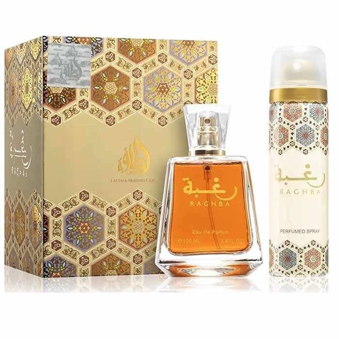 Lataba Raghba Eau De Perfum Spray 100ml + Raghba Pray cray 50ml