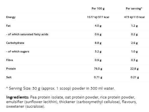 Veganiški baltymai - 0,500 kg