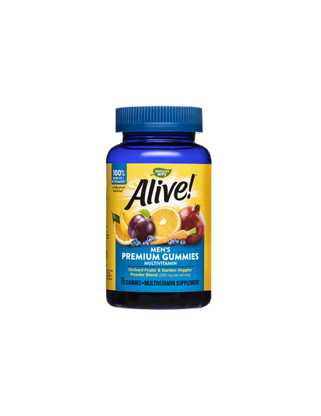 Alive! Men's Gummy Vitamins - 75 Дъвчащи таблетки - Feel You