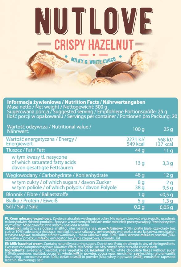 Propagação da proteína de nozes | Sabores diferentes - 500 gramas