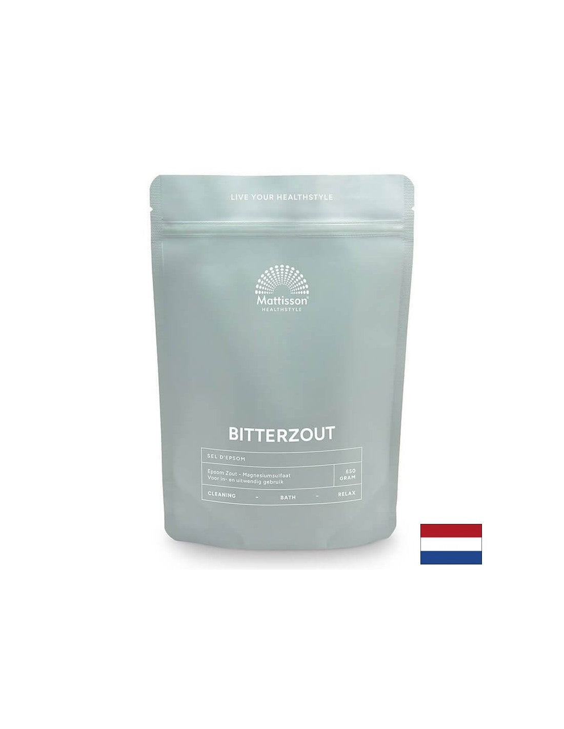 Anglų druska (magnio sulfatas), 650 g Mattisson HealthStyle