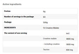 Tri Creatina Malat Pulbere - 0,500 kg
