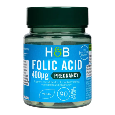 Фолиева киселина (Folic Acid) 400mcg 90 таблетки HOLLAND & BARRETT - Feel You