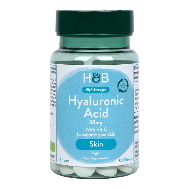 Хиалуронова киселина (Hyaluronic Acid) 50мг 30 таблетки HOLLAND & BARRETT - Feel You