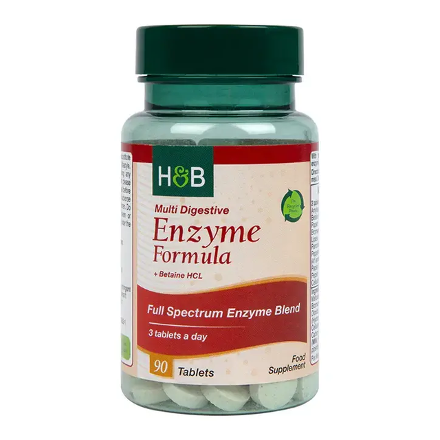 Широкоспектърни храносмилателни ензими (Multi Digestive Enzyme Formula) 90 таблетки HOLLAND & BARRETT - Feel You