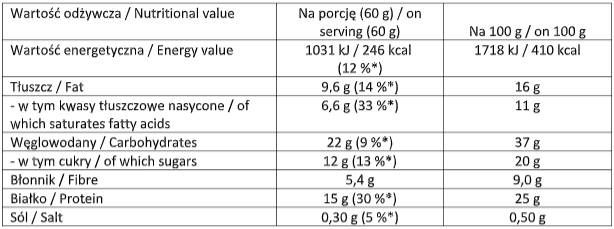 The bar. / Protein Bar - 60 grams