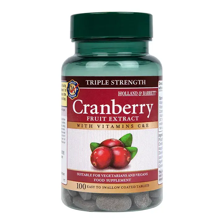 Червена боровинка с витамини С и Е (Cranberry Extract + Vit C & E) 400mg 90 таблетки - Feel You