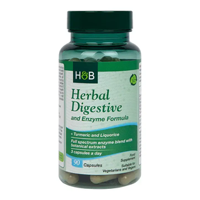 Herbal Digestive and Enzyme Formula 90 capsules HOLLAND & BARRETT - Nutra Best Europe