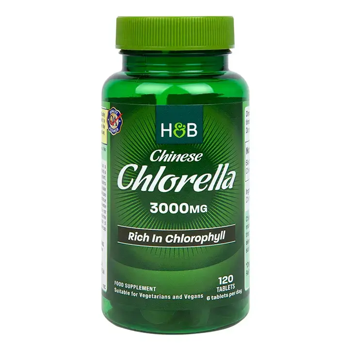 Chlorella 500 mg / Organic Chinese - 120 Таблетки - Feel You