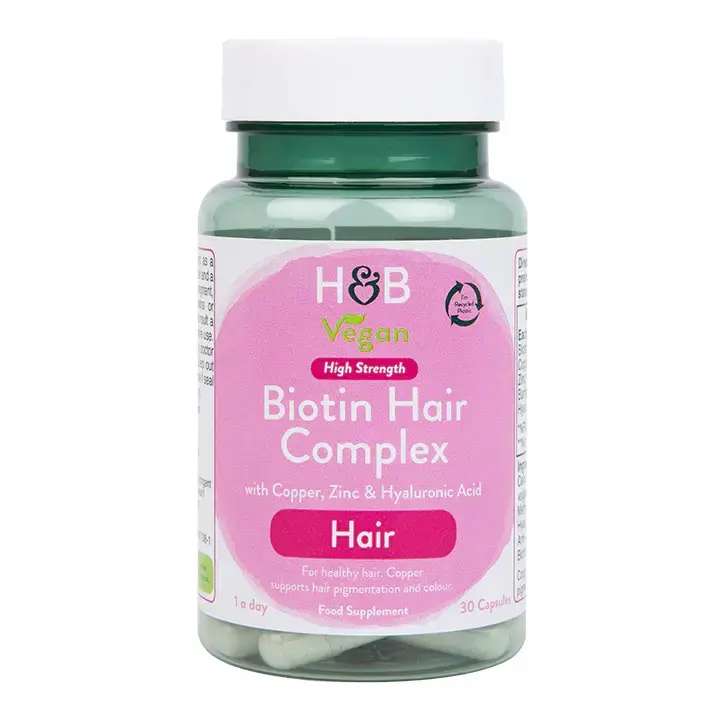 Биотин комплекс за коса (Biotin Hair Complex) 30 капсули HOLLAND & BARRETT - Feel You