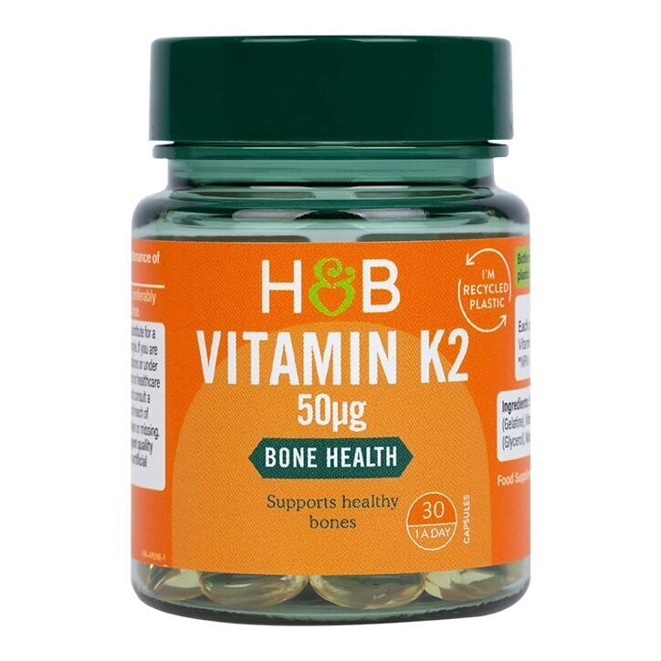 Витамин К2 (Vitamin K2) (MK7) 50мкг 30 капсули HOLLAND & BARRETT - Feel You