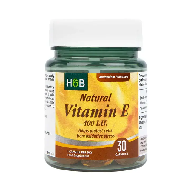 Витамин Е (Vitamin E) натурален 400 I.U. 30 капсули HOLLAND & BARRETT - Feel You