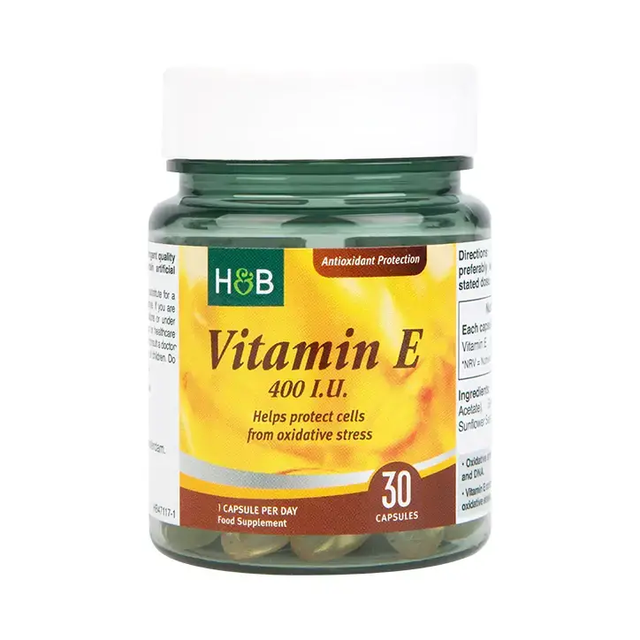 Витамин Е (Vitamin E) 400 I.U. 30 капсули HOLLAND & BARRETT - Feel You