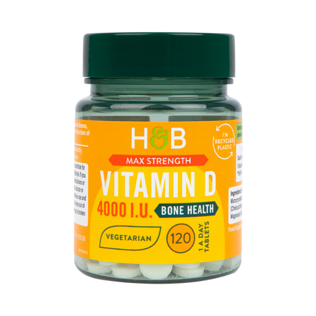 Витамин Д (Vitamin D 4000 I.U.) 100мкг 120 таблетки HOLLAND & BARRETT - Feel You