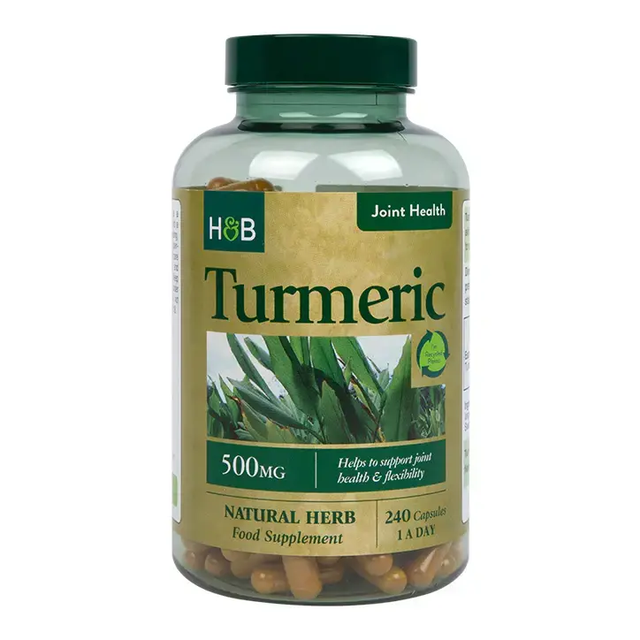 Куркума (Turmeric) 500мг 240 капсули HOLLAND & BARRETT - Feel You