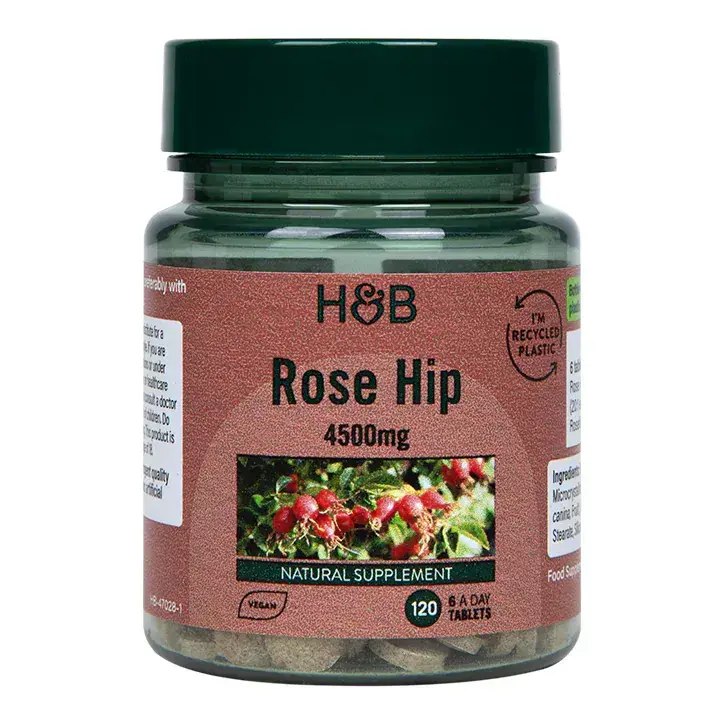 Екстракт от шипки (Rose Hip) 750мг 120 таблетки HOLLAND & BARRETT - Feel You