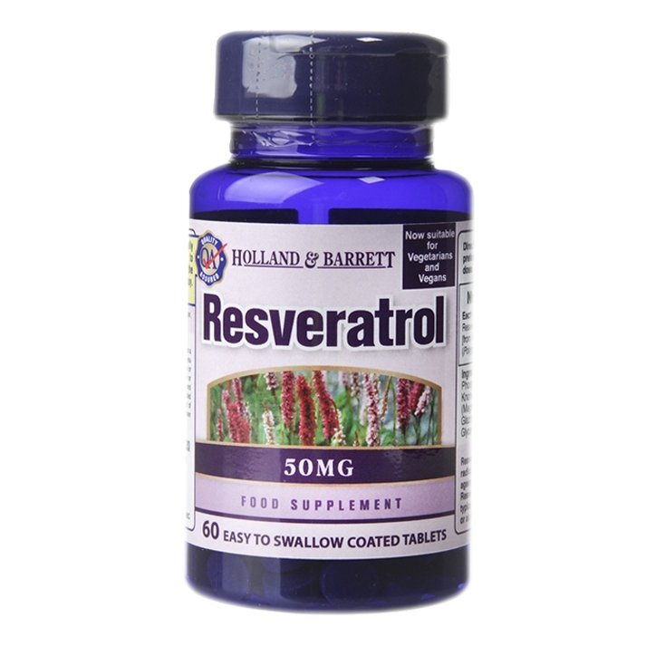 Ресвератрол (Resveratrol) 50мг 60 таблетки HOLLAND & BARRETT - Feel You