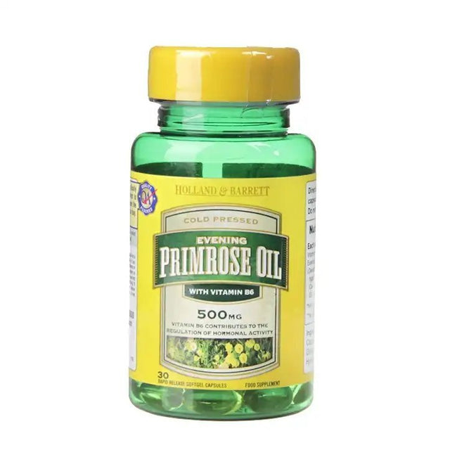 Масло от вечерна иглика (Evening Primrose Oil) 500мг 30 капсули HOLLAND & BARRETT - Feel You