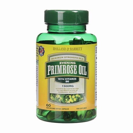 High Strength Cold Pressed | Evening Primrose Oil 1500 mg - 60 капсули - Feel You