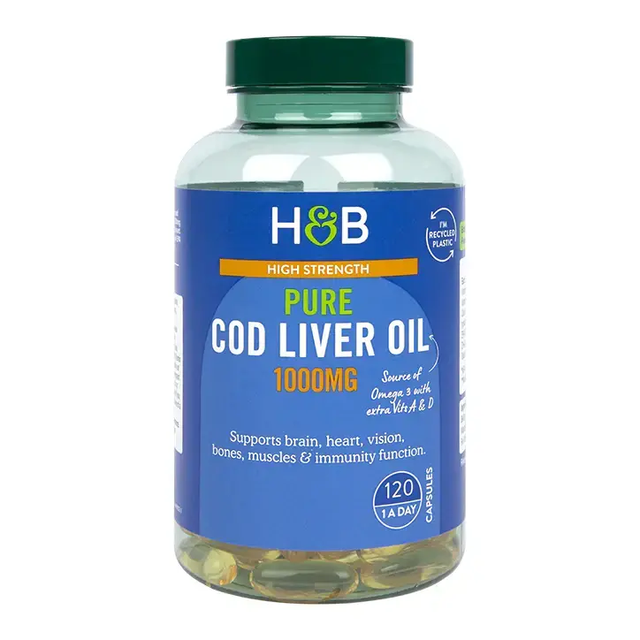 Cod Liver Oil 1000 mg - 120 Гел капсули - Feel You