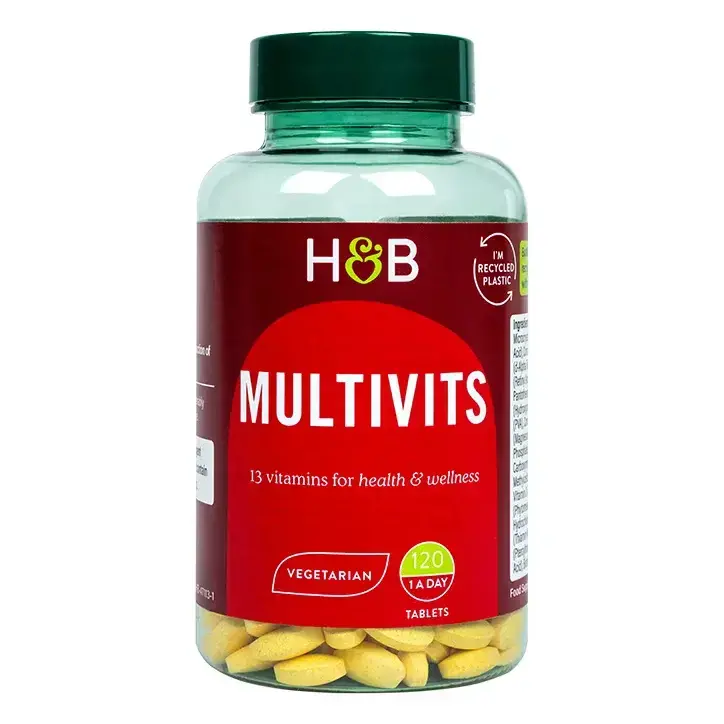 Мултивитамини и минерали (Multivits) 120 таблетки HOLLAND & BARRETT - Feel You