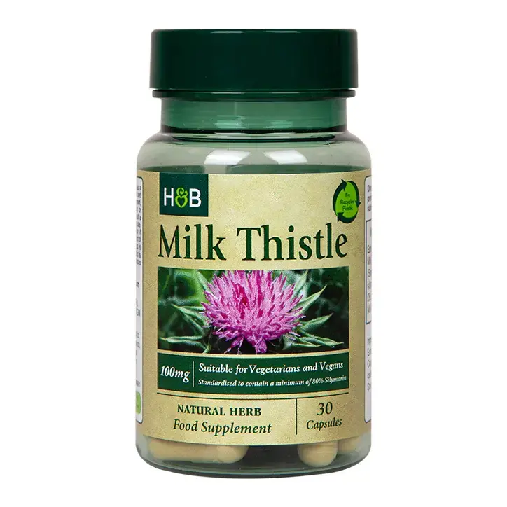 Бял трън екстракт (Milk Thistle) 30 капсули HOLLAND & BARRETT - Feel You