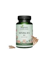 Natural B12 BIO aus Shiitake/ Витамин В12 (от био медицински гъби шийтаке), 60 капсули, 100% Vegan Vegavero - Feel You