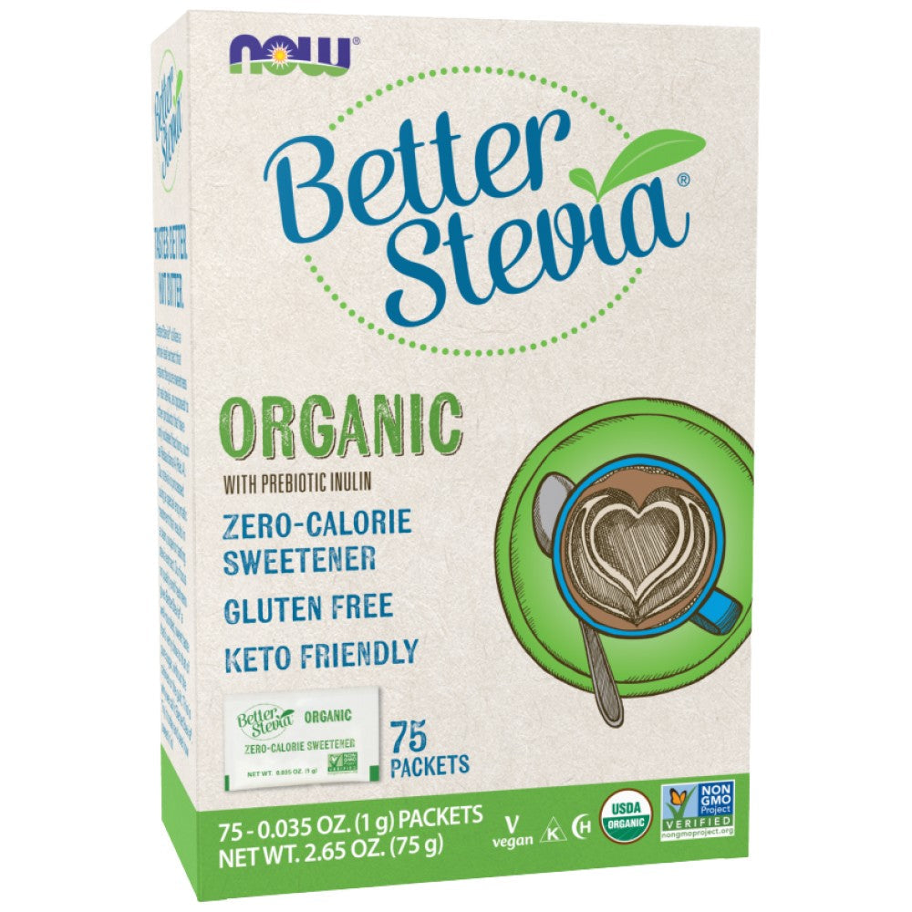 Geriau „Stevia Organic“ - 75 pakuotės