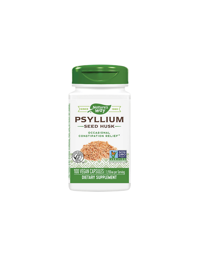 Psyllium Seed Husk/ Теснолист живовляк/ Хуск (люспи) 525 mg x 100 капсули Nature’s Way - Feel You