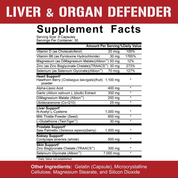 Liver and Organ Defender 270 capsules