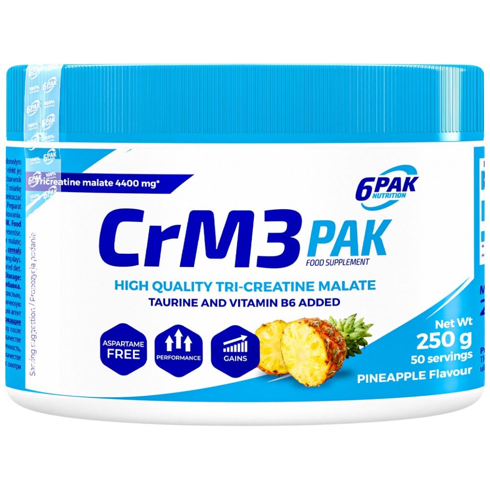 CRM3 PAK (Malato Tri -Creatine + Taurina) - 250 gramas