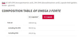 Omega 3 Forte 1000 mg | 60% EPA DHA - 60 Gelkapselen