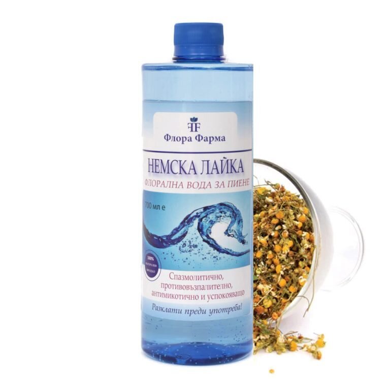 Natūralus gėlių vanduo iš vokiečių ramunėlės 700 ml floros vaistinės